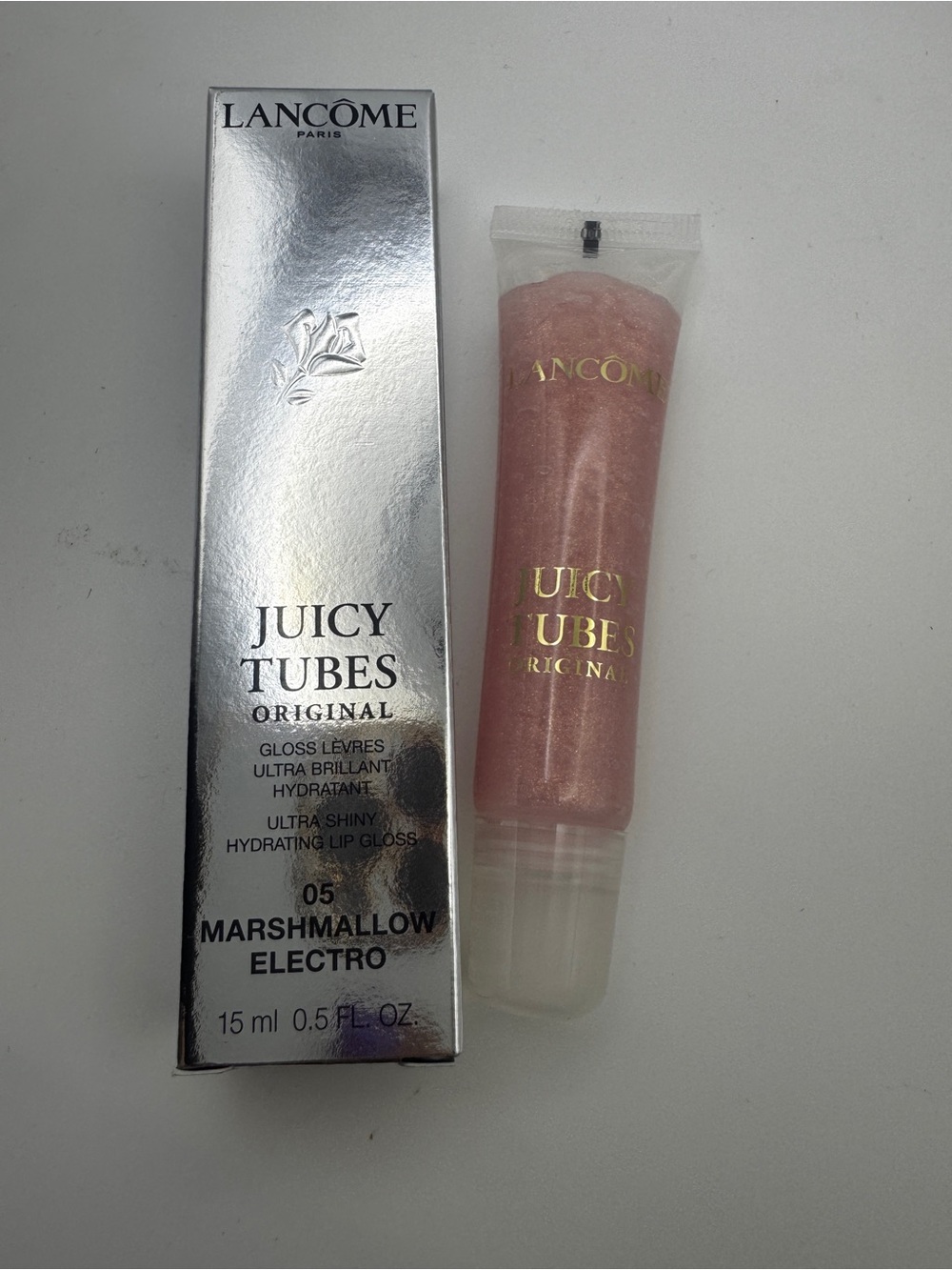 Lancome Juicy Tubes Hydrating Lip Gloss - Marshmallow Electro (Pink)
